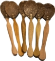 Picture of Coconut Shell Spoons (10 inch) - 6 pack
