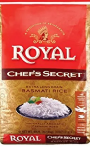 Picture of ROYAL CHEF'S SECRET BASMATHI RICE 20LBS